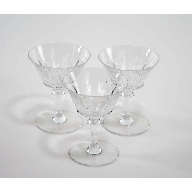 Glass Mid 20th Century Baccarat Crystal Tableware / Barware Service- Set of 12 For Sale - Image 7 of 11