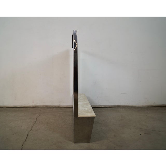 Metal 1950’s Mid-Century Modern Chrome & Glass Medicine Cabinet For Sale - Image 7 of 12