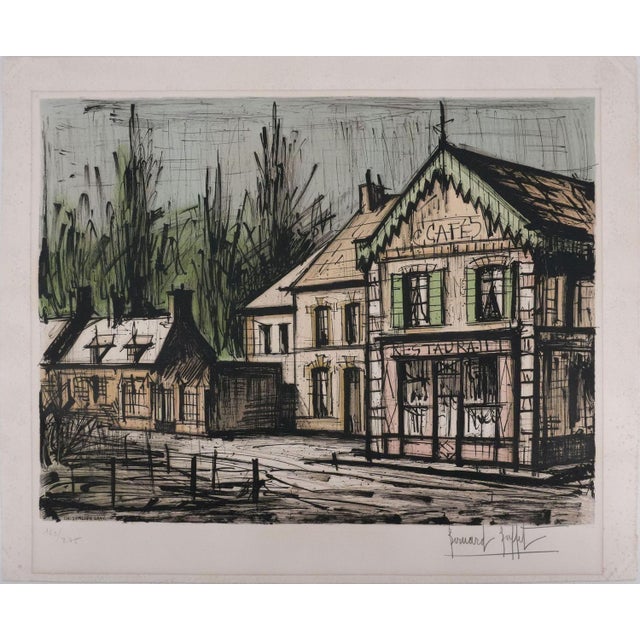 Bernard Buffet, The Chalet Restaurant, Original Signed Lithograph For Sale - Image 9 of 9