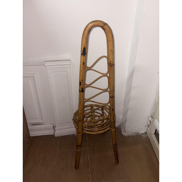 Vintage Bamboo Chair, 1950 For Sale - Image 3 of 7