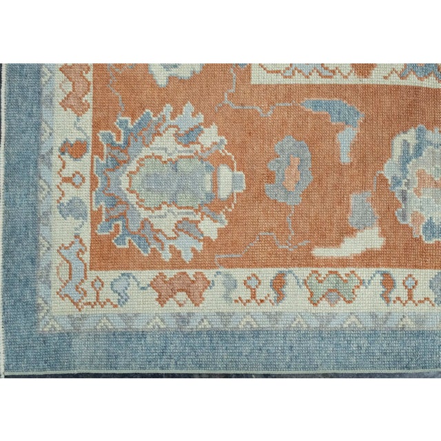 Turkish Oushak Rug 9'10" x 13'9" #18607 For Sale - Image 4 of 8