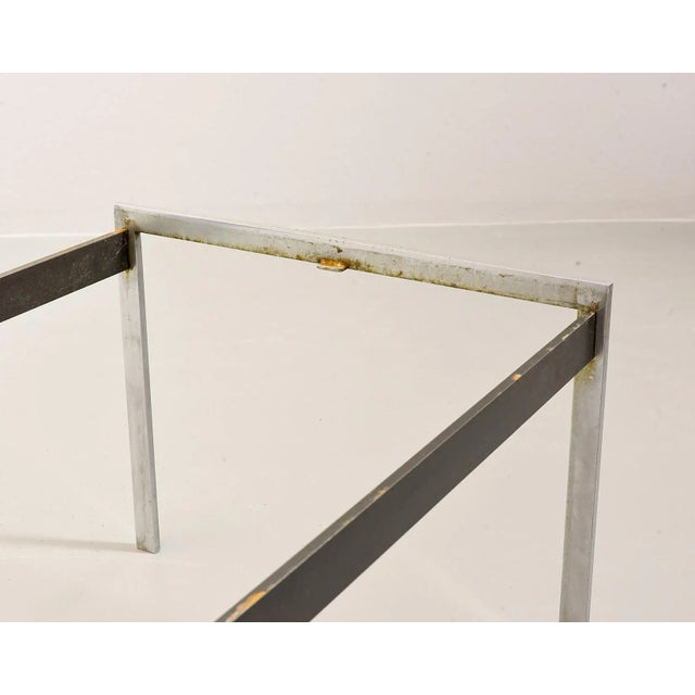 Black Marble and Brushed Steel Coffee Table by Kho Liangh for Artifort, 1960s For Sale - Image 14 of 17