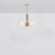 Tubular sm polished nickel pendant light 3 by schwung dimensions: w 48 x d 48 x h 58 cm materials: polished nickel,...