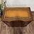 English Vintage Mahogany Serpentine Chest W/ Leather Top For Sale - Image 3 of 10