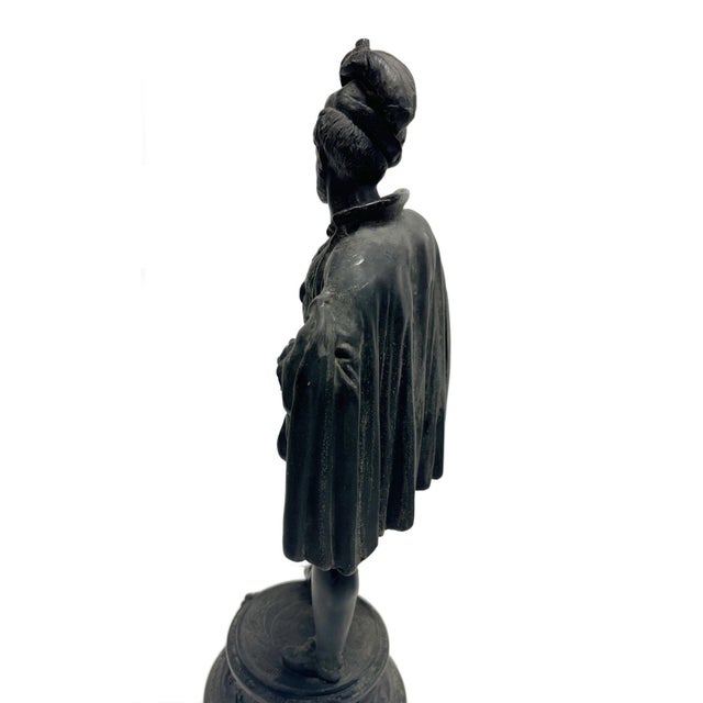 Spelter Cavalier Statue For Sale - Image 4 of 5