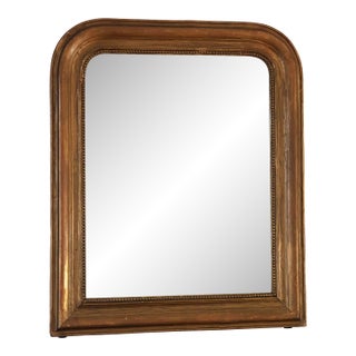 Large Antique French Louis Philippe Giltwood Mirror – Late 19th Century For Sale