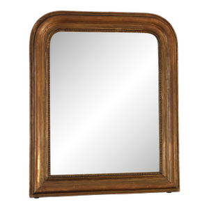 Large Antique French Louis Philippe Giltwood Mirror – Late 19th Century