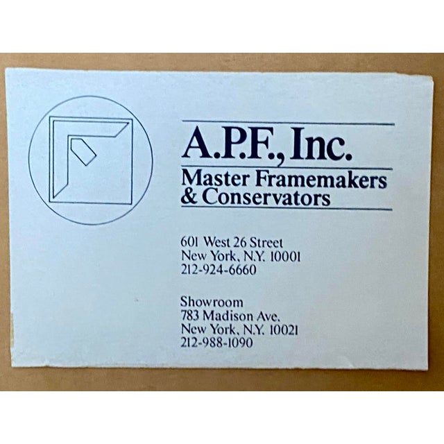 1980s Powerful Abstract J. L. Mitchell Gouache / Pastel Large Custom Frame New York Reframe? For Sale - Image 12 of 16