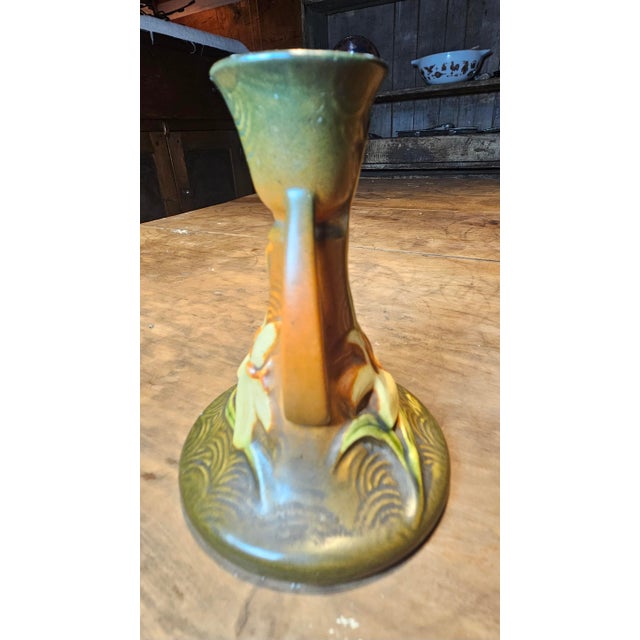 Roseville Zephyr Lily Single Candle Holder For Sale In Charlotte - Image 6 of 8