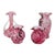 Mid 20th Century Pink Murano "Fazzoletto" Style Vases, Various Sizes- Set of 4 For Sale