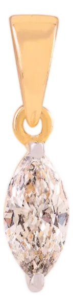 Marquise Cut Certified Diamond Solitaire Pendant in 14k Yellow Gold