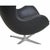 Egg Chair in Black Aura Leather by Arne Jacobsen, 2016 For Sale - Image 12 of 18