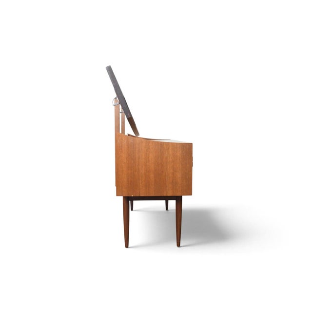 Mid-Century Modern Rare Ib Kofod Larsen "Danish Range" Vanity in Teak + Rosewood For Sale - Image 3 of 16