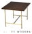 1960s Paul McCobb Brass and Mahogany End Table For Sale