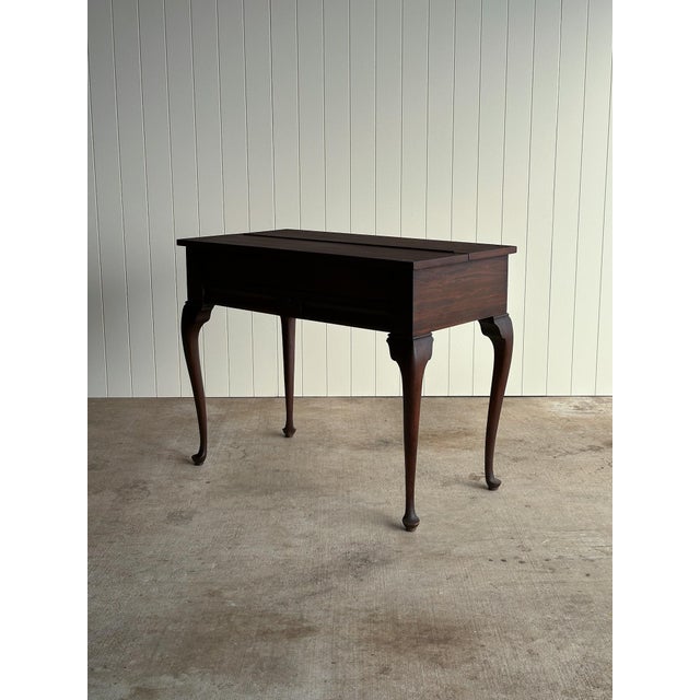 Early 20th Century Antique Mahogany Writing Desk, C. 1900 For Sale - Image 11 of 16