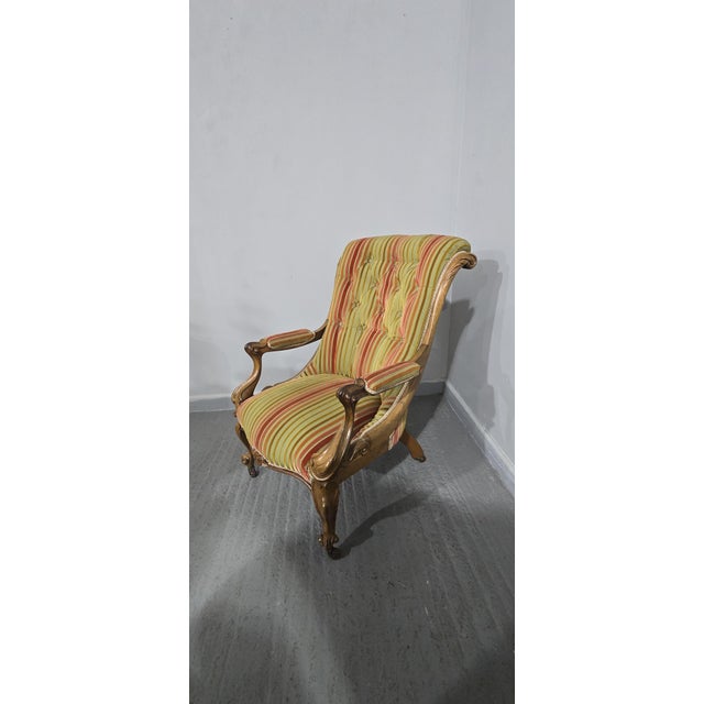 Brown Antique Regency Rosewood Llibrary Armchair, 1810 For Sale - Image 8 of 12