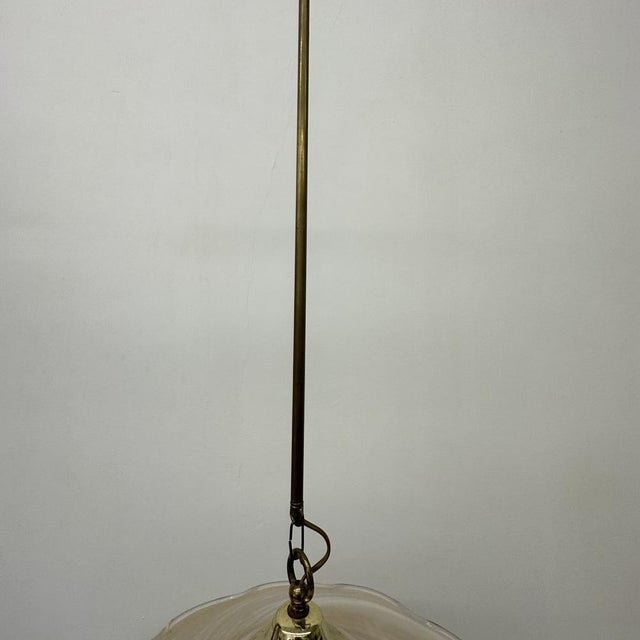 Murano Glass Swirl Hanging Lamp, 1970s For Sale - Image 11 of 14