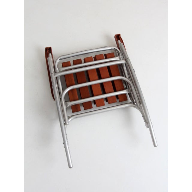 Mid-Century Folding Rocking Chair For Sale - Image 9 of 12