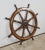 Rudder bar whose wheel has a brass strapping. This boat wheel is made up of 8 wooden rays turned and the same number of...