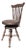 Antique Chas. Parker Adjustable Piano Chair With Glass Ball Claw Feet For Sale