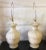 1970s Vintage Alabaster or Jade Lamps - Pair For Sale - Image 5 of 8