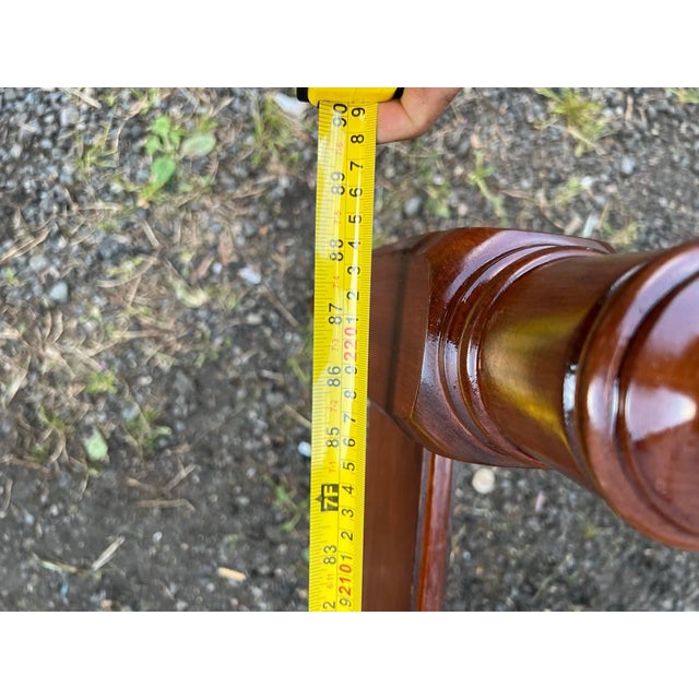 Henkel Harris Traditional Solid Cherry Pineapple Four Poster Queen Bed Frame. For Sale - Image 10 of 18