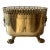 Vintage Brass Jardinière With Lion Handles and Paw Feet For Sale