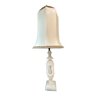 Mid-Century Regency Alabaster Table Lamp For Sale