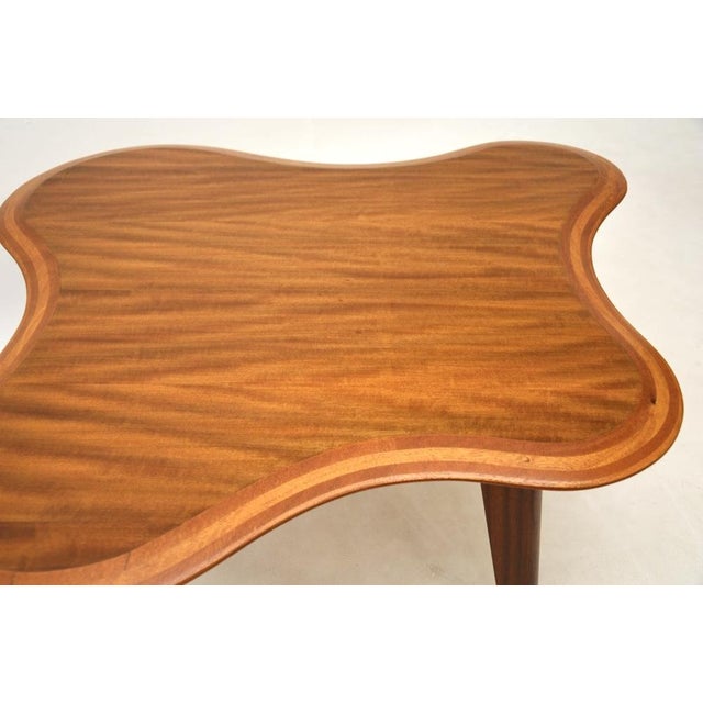Brown Vintage Walnut Cloud Coffee Table by Neil Morris for Morris of Glasgow, 1950s For Sale - Image 8 of 11
