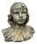 Cement Bust of Girl, 1950s For Sale