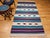 1900 - 1909 Vintage American Southwestern Kilim, Handwoven Wool, Stripe Pattern, Ivory & Green, 4x8 For Sale - Image 5 of 16