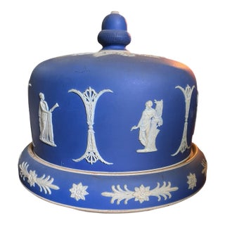 19th Century James Dudson Jasperware Cheese Saver For Sale
