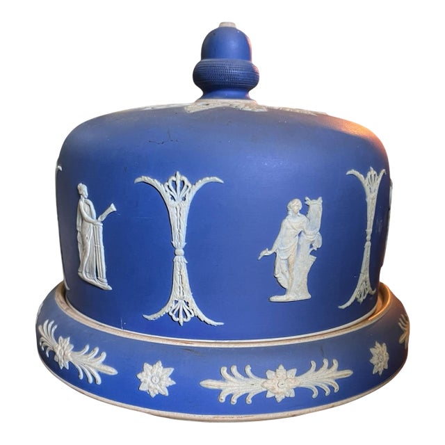 19th Century James Dudson Jasperware Cheese Saver For Sale