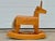 This handcrafted rocking horse is in 100% original, vintage condition and truly a functional piece of art. A playful...