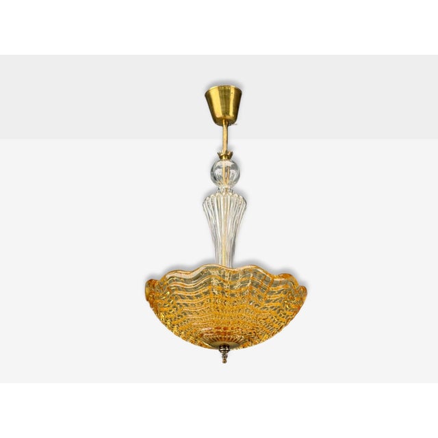 Mid-Century Modern Carl Fagerlund, Swedish Modern, Glass, Pendant Light, Sweden, 1960s For Sale - Image 3 of 9