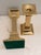 20th Century MCM Polished Brass Candle Holders - A Pair For Sale - Image 10 of 10