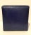 Modern Leather Craft Modern Blue Leather Cube Ottoman For Sale - Image 3 of 5