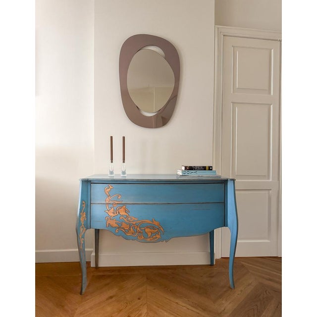 Contemporary Large Handcrafted Soul Me Mirror in Bronze and Bronze by Pon Design For Sale - Image 3 of 13