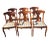 1940s 1940s Second Empire Cherry Dining Chairs Set of 6, Newly Upholstered For Sale - Image 5 of 18