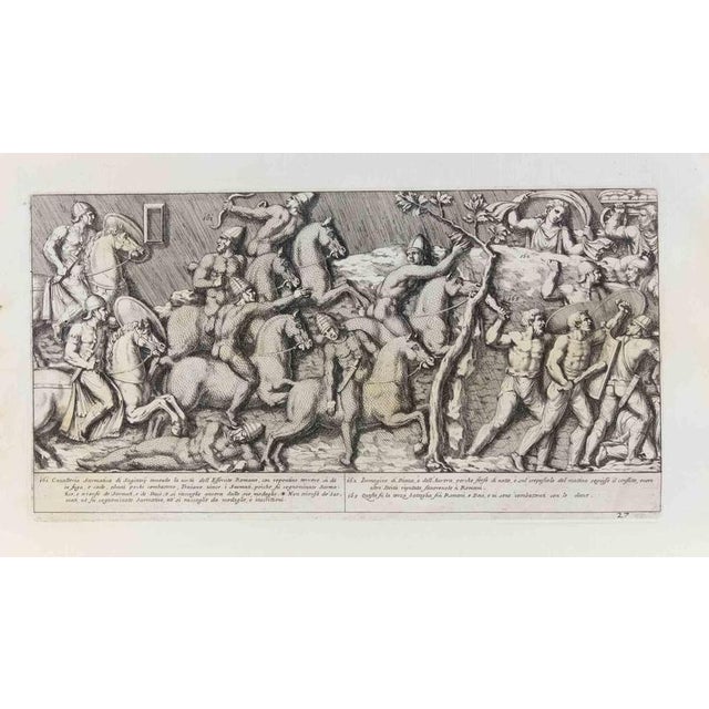 Etching on paper realized in 1672. A finely executed engraving by the celebrated Roman antiquarian, draughtsman, and...