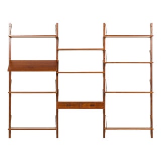 Mid-Century Danish Teak Wall Unit in the style of Poul Cadovius, 1960s For Sale