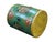 Wood Teal Turquoise Green Tibetan Drum Style Lotus Jewel Graphic Table Stool For Sale - Image 7 of 11