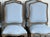 Vintage Carved Wood Dining Chairs With Blue Upholstery - Set of 6 For Sale In West Palm - Image 6 of 13