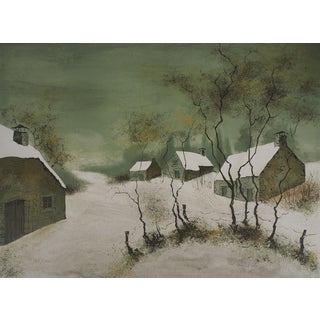 Bernard Charoy, Paysage enneigé, Lithograph For Sale