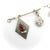 Art Deco 1920s Art Deco 14k Gold and Platinum Diamond and Gem Set Charm Bracelet For Sale - Image 3 of 12