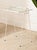 Vintage White Metal & Glass Tray Table For Sale - Image 9 of 10