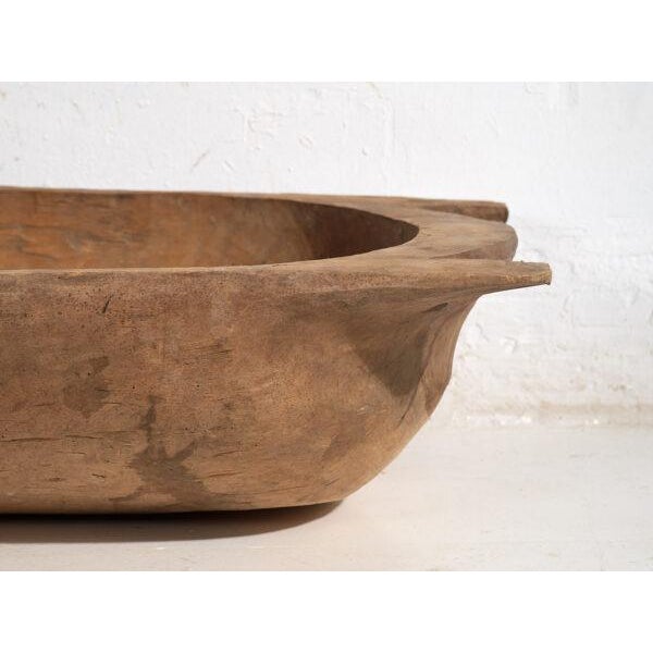 Antique Wabi-Sabi Wooden Bowl For Sale - Image 6 of 11