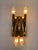 Brass Wall Sconces attributed to Gio Ponti, Italy, 1970, Set of 2 For Sale - Image 6 of 8