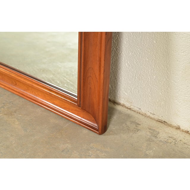 L. & J.G. Stickley, Inc. L. & J. G. Stickley American Colonial Cherry Wood Framed Wall Mirror, 1957 For Sale - Image 4 of 8