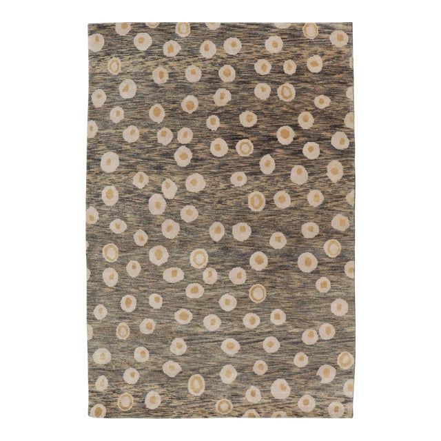 Modern Area Rug by Keivan Woven Arts, Abstract Geometric Design 5'10 X 8'10 For Sale